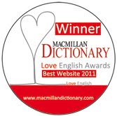 best website in Love English Awards by Macmillan Dictionary