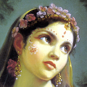Radha painting (detail)