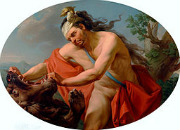 Hercules fights the Nemean lion