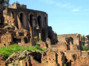 Ruins of the palace on the Palatine Hill