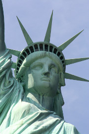 Verdigris on the Statue of Liberty