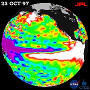 Satellite image of El Nino