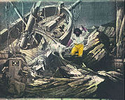 A still from the film Robinson Crusoe (1902)